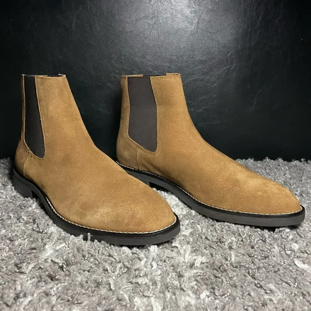 NWT Zara Split Leather Men’s Ankle Boots
